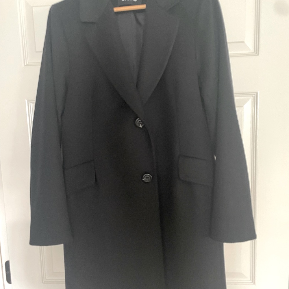 Black Fleurette Coat